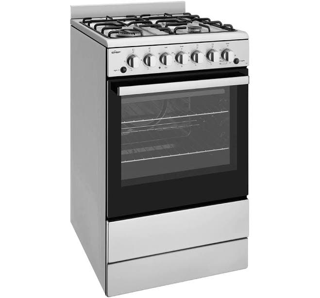 Chef 54cm Freestanding Gas Cooker Stainless Steel