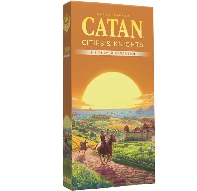 CATAN Cities & Knights Board Game Expansion (6th Edition) Enhance Gameplay with New Challenges! Strategy Game for Kids & Adults, Ages 12+, 3-4 Players, 90 Minute Playtime, Made by Catan Studio