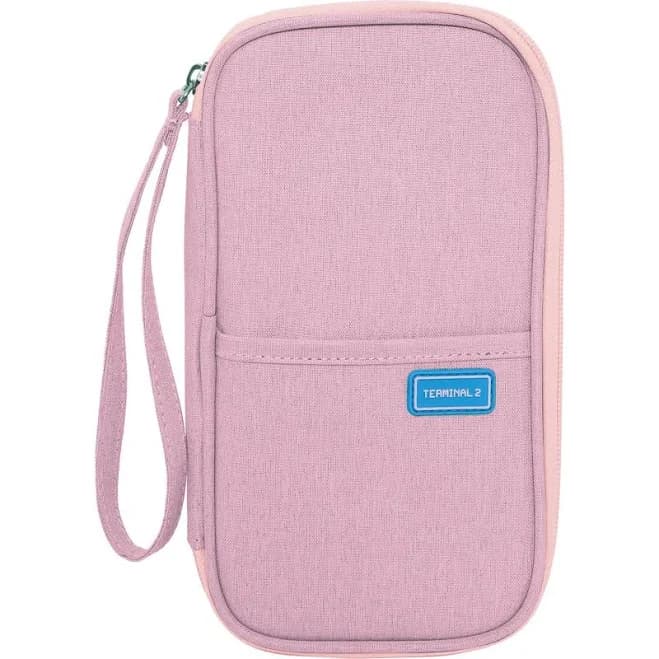 Terminal 2 Family RFID Passport Wallet (Pink)