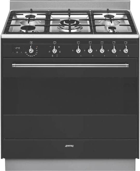 Smeg Classic 90cm Dual Fuel Upright Cooker Anthracite