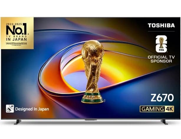 Toshiba 65" Z670RP Series 4K Gaming TV 2025