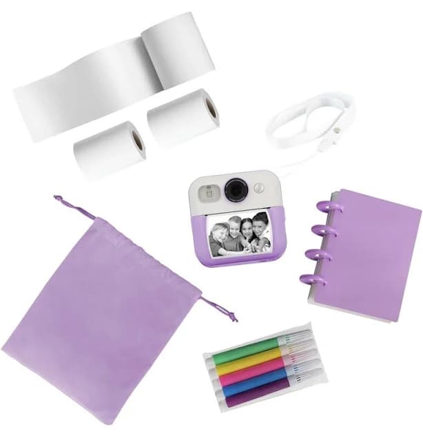 XCD Kids Print Camera Gift Pack (Purple)
