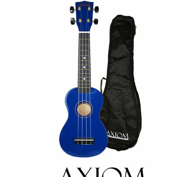 AXIOM Spectrum Soprano Ukulele with Carry Bag (Blue)