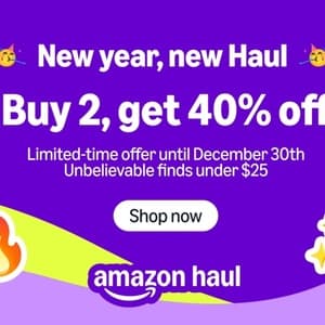 Buy 2 Get 40% off Your Haul + Delivery ($0 with $20 Spend) @ Amazon Haul via Amazon AU (App)