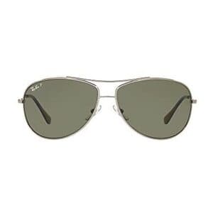 RAY-BAN Polarised Sunglasses, 0RB3293, Gun Metal G-15 & Green, 63mm $109