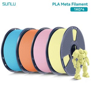 SUNLU PLA Meta 3D Printer Filament 4 x 1kg Roll US$33.89 (~A$50.91) AU Stock Delivered @ SUNLU 3D Global Store via AliExpress