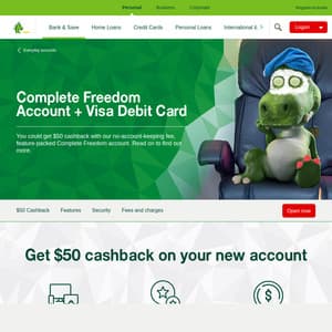 Open Complete Freedom & Eligible Saver Accounts, Deposit $50 to Saver in 10 Days, Get $50 Bonus @ St.George