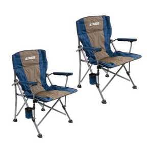 2 x Kings Deluxe Camping Arm Chair $79.90 + Delivery ($0 C&C/ in-Store) @ 4WD Supa Centre
