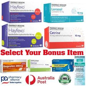 Allergy Basics Bundle: 100x Fexofenadine + 100x Cetirizine + 100x Loratadine + BONUS Item $39.99 Delivered @PharmacySavings