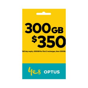 Optus 365 Days 300GB $350 Prepaid SIM Starter Pack for $215 Delivered @ Cellpoint