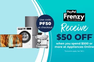 $50 off $500+ Spend When Paying with PayPal (Exclusions Apply) @ Appliances Online
