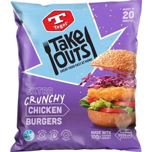 ½ Price Tegel Crunchy Chicken Burgers 550g $6.50 @ Woolworths