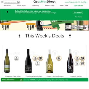 existing accounts only - GetWinesDirect - $50 off +free delivery (no min spend)