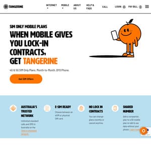 50% off Mobile Plans for First 4 Months – from $15/Mo (30GB) to $30/Mo (160GB) on 5G @ Tangerine Mobile