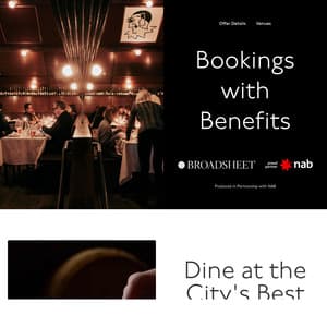 $50 off $250 Spend Dining out When You Pay with a Nab Credit Card