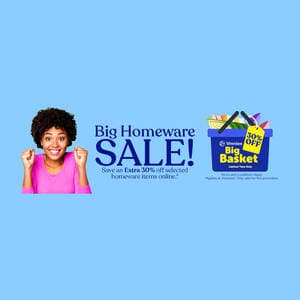 Extra 30% off Selected Homewares - Online Only + Delivery ($0 VIC C&C) @ Vinnies