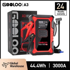 Gooloo A3 Jump Starter 3000A with Air Compressor US$47.58 (~A$68.15) AU Stock Delivered @ GOOLOO Global Warehouse AliExpress