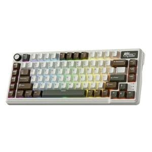 40% off RRP - RK ROYAL KLUDGE L75 Gasket Mount Mechanical Keyboard w/Knob/Macro Keys & Touchable Nameplate, Tri-Mode BT/2.4G/USB