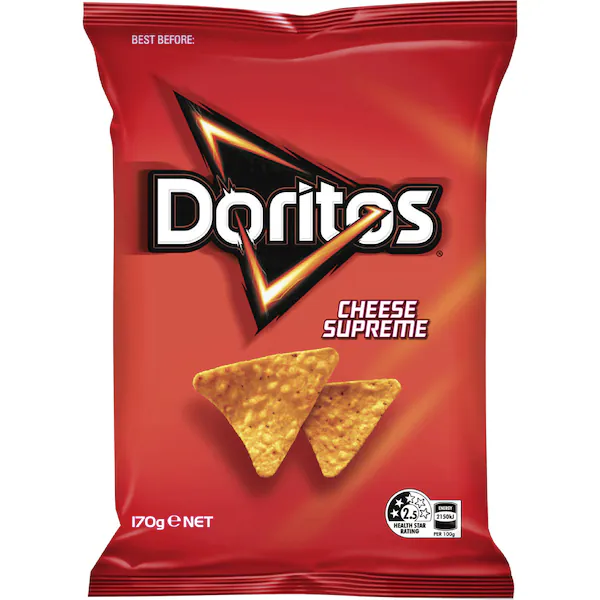 Doritos Corn Chips Cheese Supreme Share Pack 170g